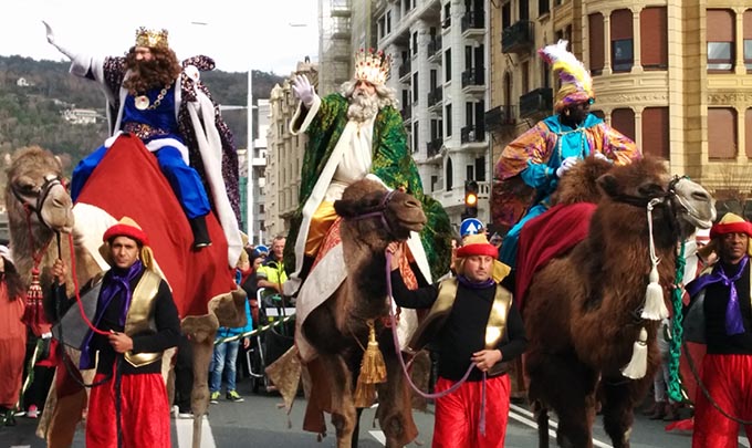 Cabalgata de Reyes en San Sebastián 2020